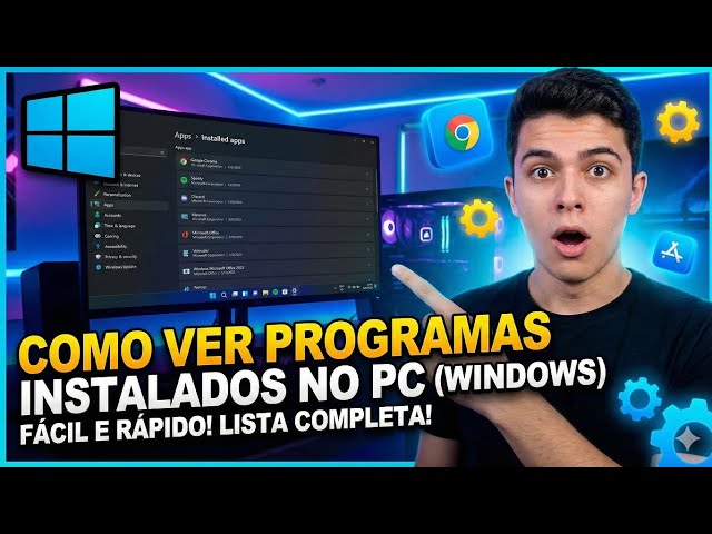 Como VER os PROGRAMAS e APLICATIVOS INSTALADOS no COMPUTADOR (Windows)