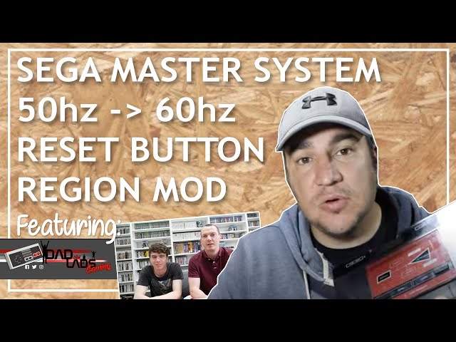 Master System 60hz Reset Switch Mod - Sega - Da Retro - 50hz to 60hz