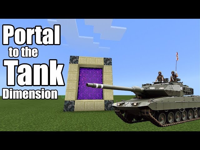 PORTAL to the TANK DIMENSION | Minecraft PE