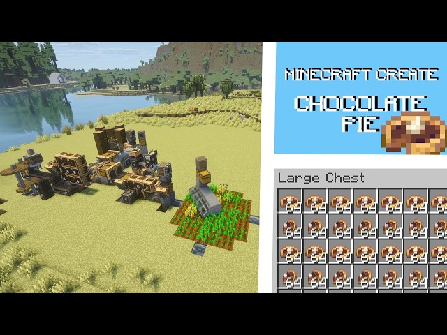 Minecraft Create & Farmer's delight: Chocolate pie farm