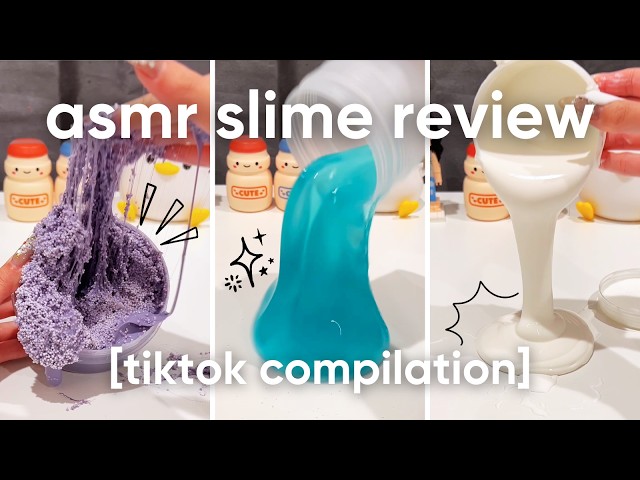 1 hour of slime reviews asmr~ tiktok compilation!