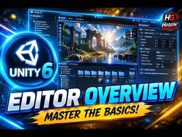 Unity Editor Overview In  Unity 6 - Complete Beginner Guide