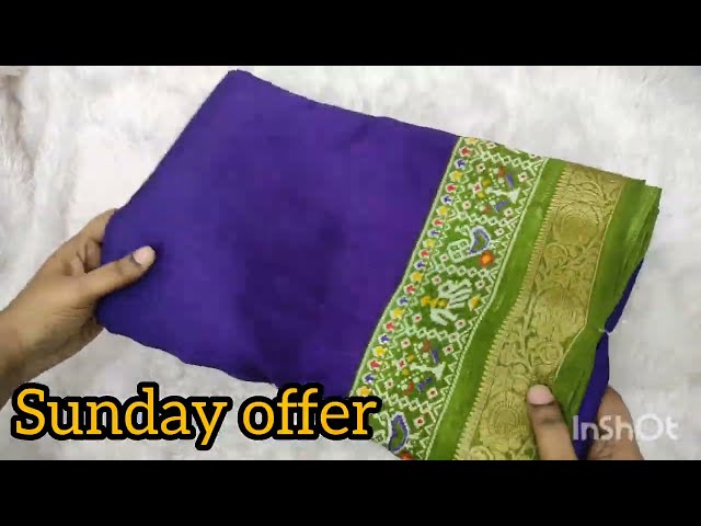 😍SUNDAY OFFER SAREES COLLECTION 💕 WHATSAPP 💓 6374672117♥️