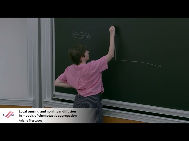 Ariane Trescases: Local sensing and nonlinear diffusion in models of chemotactic aggregation