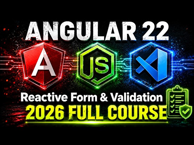Angular 22 Reactive Forms Tutorial | FormGroup, FormControl & Validation | Part 10