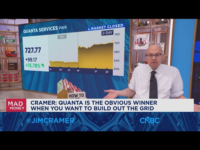 Quanta is the obvious winner when you want to build out the grid, says Jim Cramer