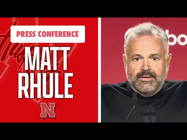Nebraska Football Head Coach Matt Rhule meets with the media on Saturday I GBR