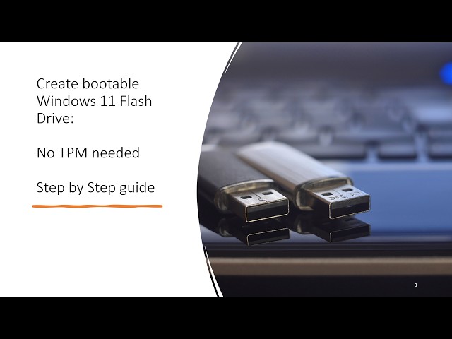 Create bootable Windows 11 Flash Drive:  No TPM needed Step by Step guide