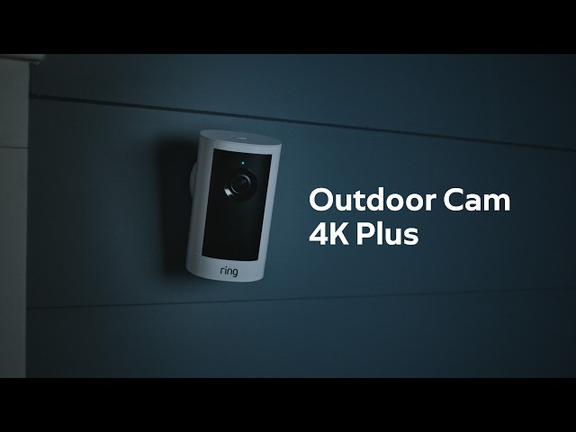New Ring Outdoor Cam 4K Plus | Retinal 4K, Night Vision, and 3D Motion Detection