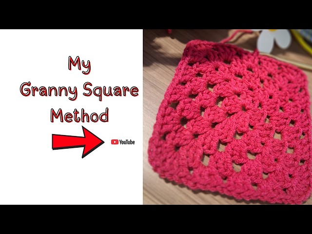 How I crochet ❤️ GRANNY SQUARE | Demonstration only 