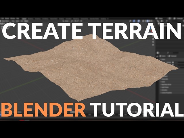 How to Create Realistic Terrain in Blender (Easy Tutorial)