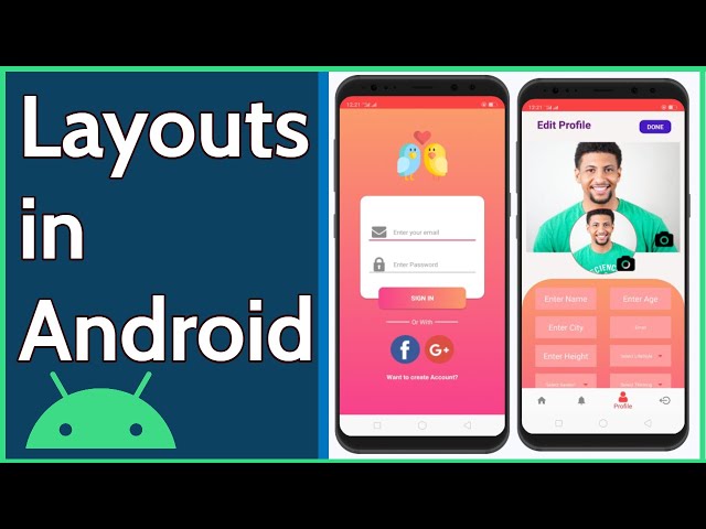 Android Layouts - View and View Group in Android - Android Studio Tutorial
