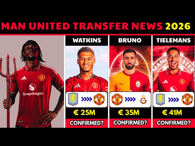 🚨 Latest MANCHESTER UNITED Transfer News Summer 2026 🔥 | Manu Koné, Watkins, Bruno & More