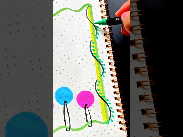 Cute front page border design ideas for project #art #diy #satisfying #shorts #doodle
