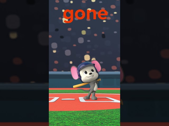 Kindergarten Sight Word: Gone | ABCmouse #learning #sightwordsforkids #baseball #mlb #education
