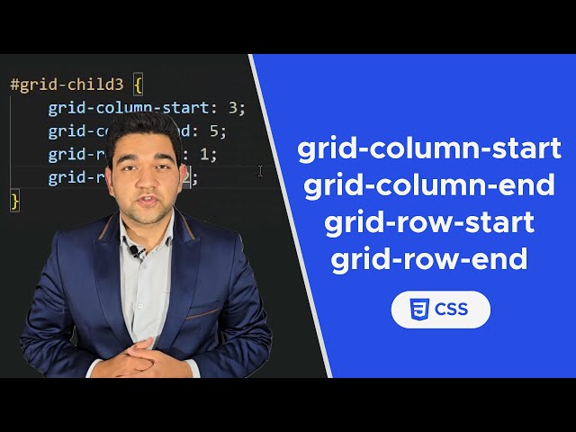 Grid Column & Row Start & End in CSS — Precise Placement