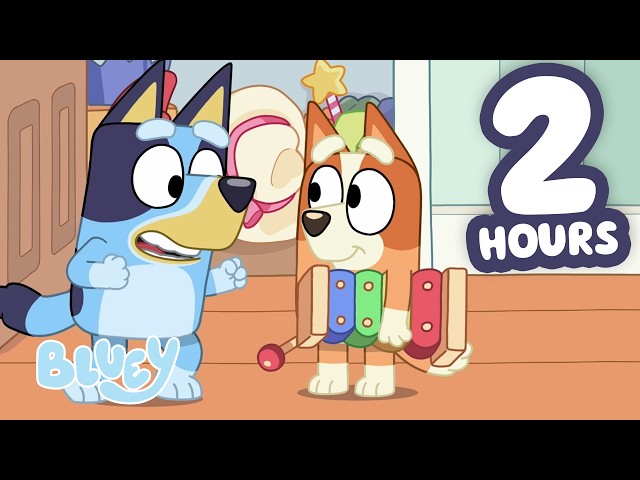 Bluey and Bingo Learn to Share 😊 💙 | 2 HOURS | Magic Xylophone Game + More! | Bluey