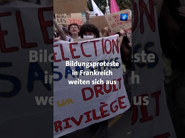 Bildungsproteste und Gewalt in Frankreich #Nachrichten #news #tagesschau #Frankreich #Proteste