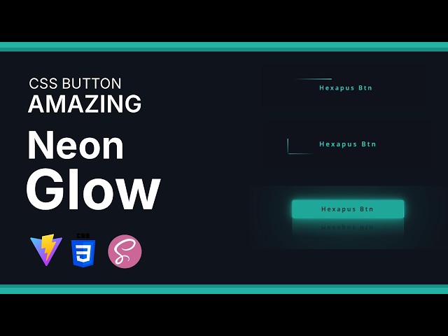 Create This Neon Button Animation with CSS with HTML CSS Javascript
