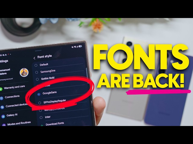 Change Fonts on One UI 9 & 8.5: NEW Working Method!