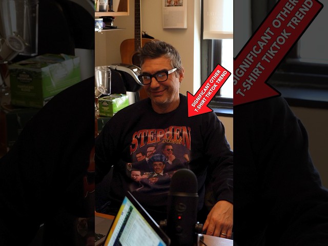 TikTok made us buy it, but we made Paul Dinello wear it. 👕 #Colbert #Shorts #LateShowMeMore