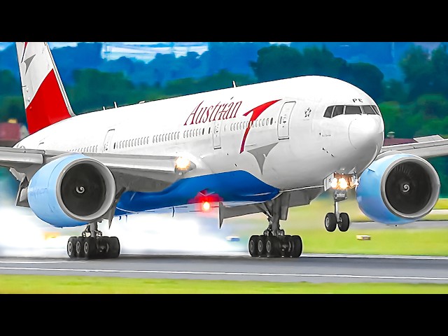 ✈️🇦🇹 50 GREAT Airplane TAKEOFFS & LANDINGS in 30 MINS | Vienna International Airport Plane Spotting