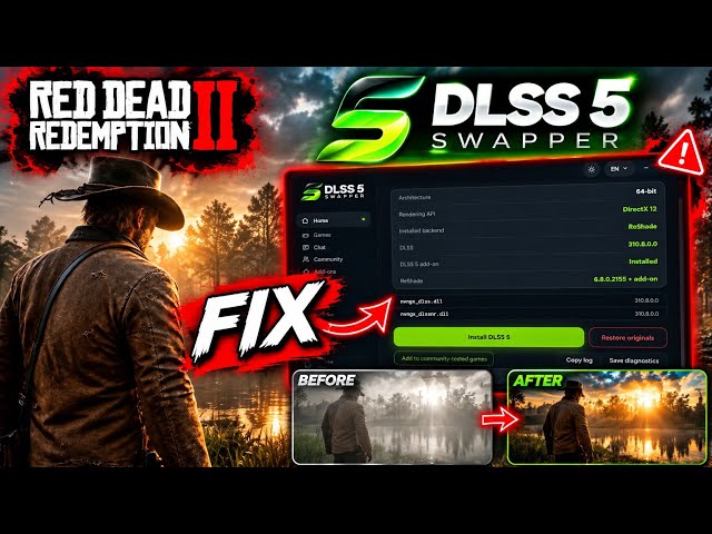 RDR2 DLSS 5 Swapper Error FIX | Working Method 2026