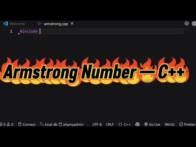Armstrong Number in C++ | Check Armstrong Number with Solution 🔥 | C++ Beginners