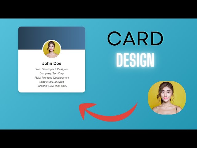 Profile Card UI Design using Html & CSS | html css project | chatgpt create card design | Ai coder