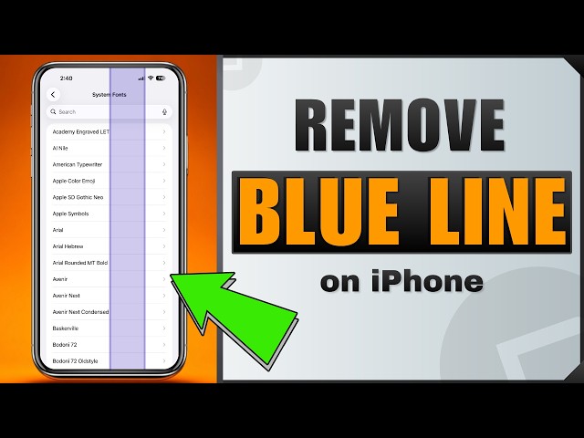 How to Remove Moving Blue Lines From Your iPhone Screen
