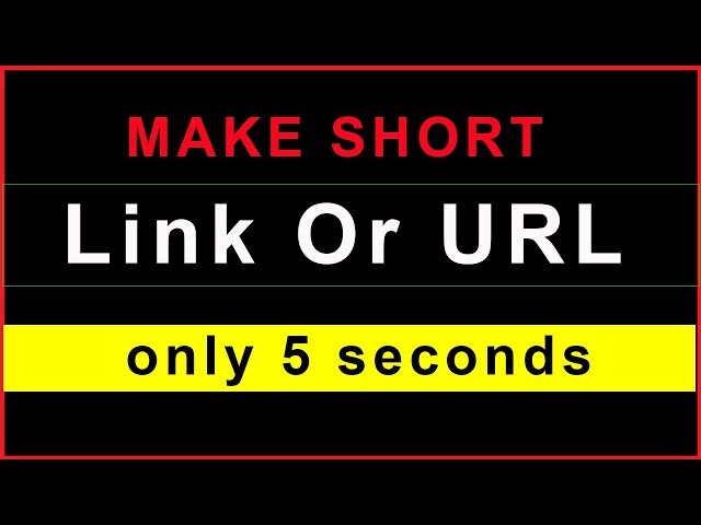 Link shortener: How To Make Short URL of Any Long Url or Weblink in Bangla