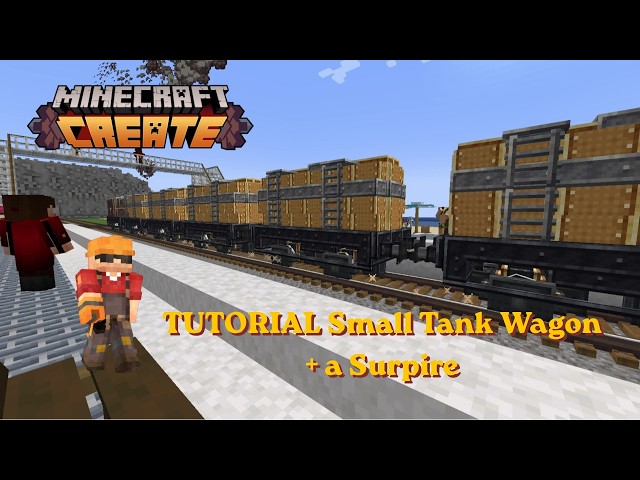 🚂 Minecraft Create Mod Train Tutorial - Small Tank Wagon