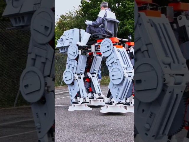 I built an AT-AT I can ride on! #starwars #ATAT #vehicle #robotics