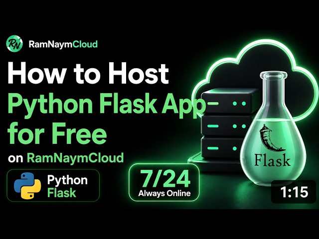 HOW TO HOST PYTHON FLASK APP FOR FREE? HOW TO BUILD WEBSITE WITH FLASK FREE 7/24?