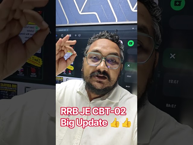 RRB JE CBT-02 📢 Big update 🚀