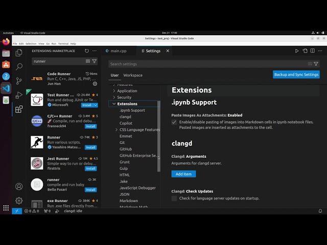How to compile C++ with clang and Visual Studio Code