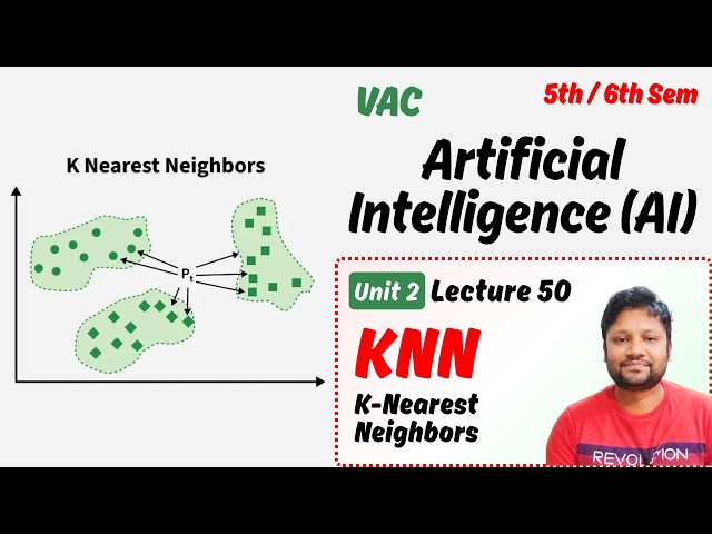 Artificial Intelligence | VAC | 5th/6th Semester | KNN | K-Nearest Neighbors in AI | Lecture 50