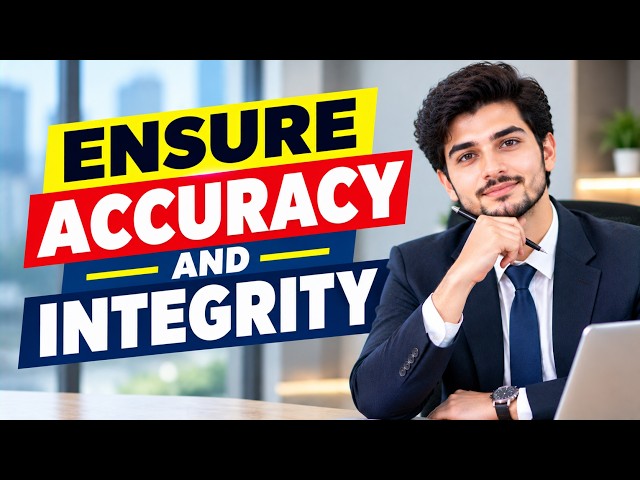 Ensure Accuracy And Integrity 25 Interview Questions And Answers