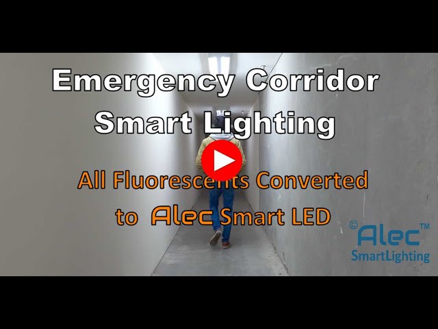 Smart Lighting In Emergency Corridor Saves more than 90% Energy