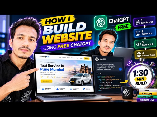 This Is How I Build Websites | Part -1 | Oneway Cab India | Taxi Service Website Development #