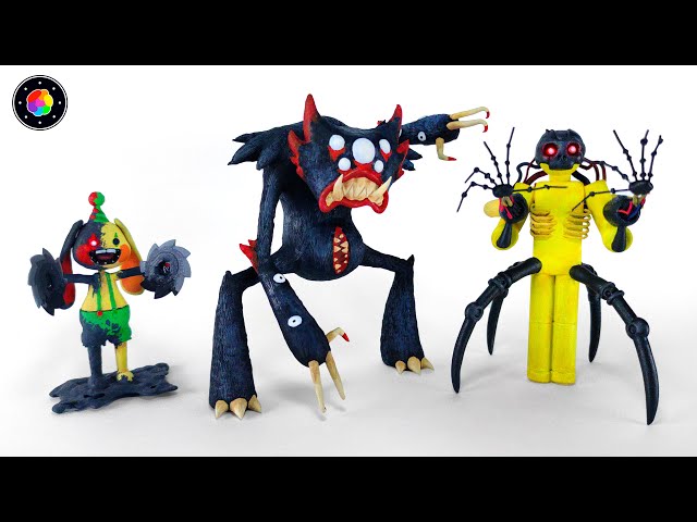 Making the CURSED ENTITIES from POPPY PLAYTIME (Killy Willy, Bunzo.Exe, RoboPack) | PlastiVerse