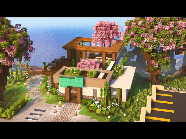 Minecraft: SPA CENTER & ZEN GARDEN Tutorial | Minecraft City Build