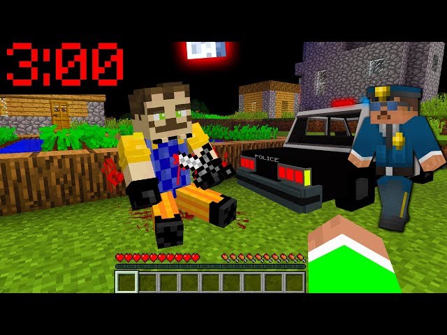 Minecraft PE: WHAT HAPPENED TO HELLO NEIGHBOR at 3:00AM