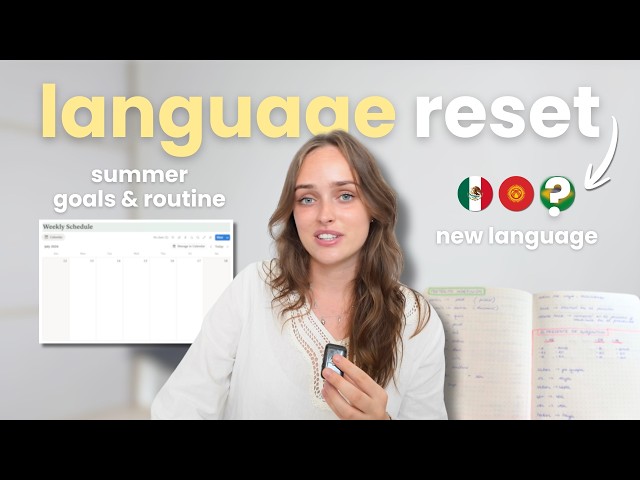 The ultimate language reset 📚 new goals, new routine & a fresh start