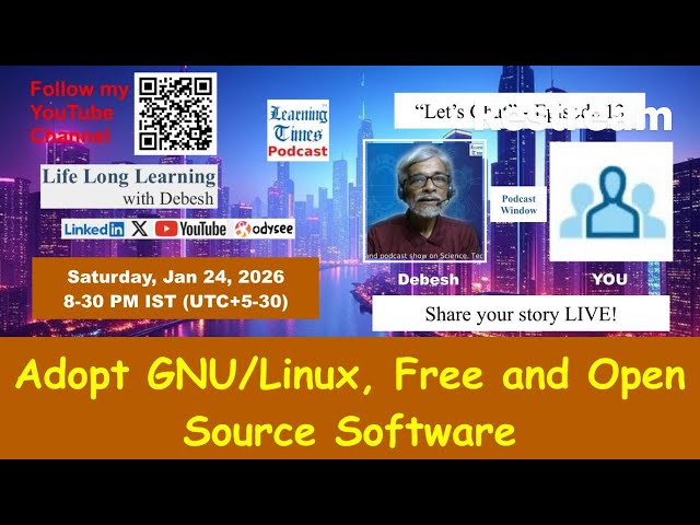 Adopt GNU/Linux, Free and Open Source Software
