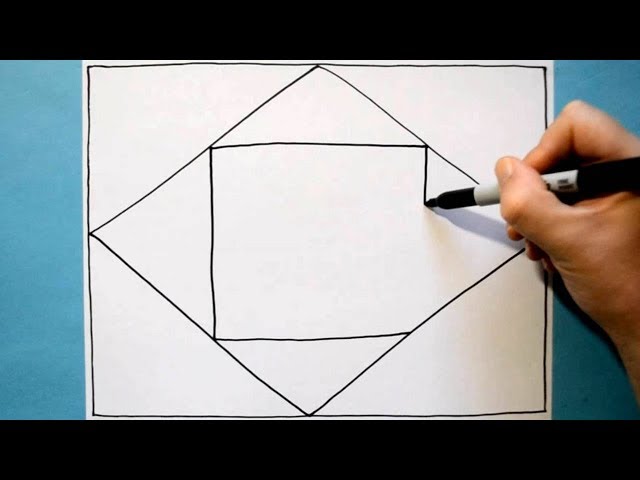 Easy Abstract Drawing / Overlapping 3D Line Illusion / Daily Art Therapy / Day 084