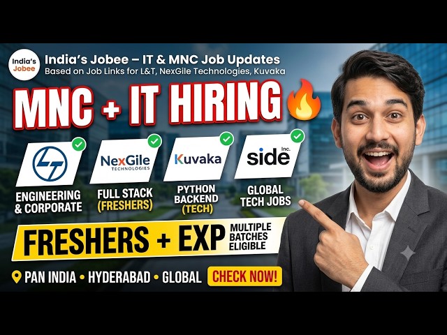 India’s Jobee – IT & MNC Job Updates | 0–2 Years Jobs 2026 | ZoomInfo, AI & Software Engineer Hiring