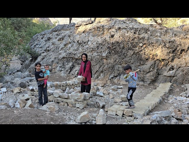 🏔️🪨 Cave Life in the Zagros Mountains | Rebuilding the Cave and Struggling to Survive