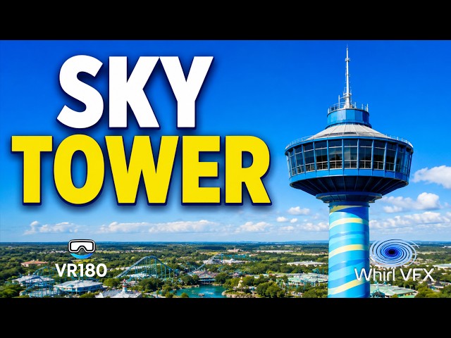 SeaWorld Orlando Sky Tower | Scenic Views Above the Park | VR180 3D 8K | MOTION WARNING