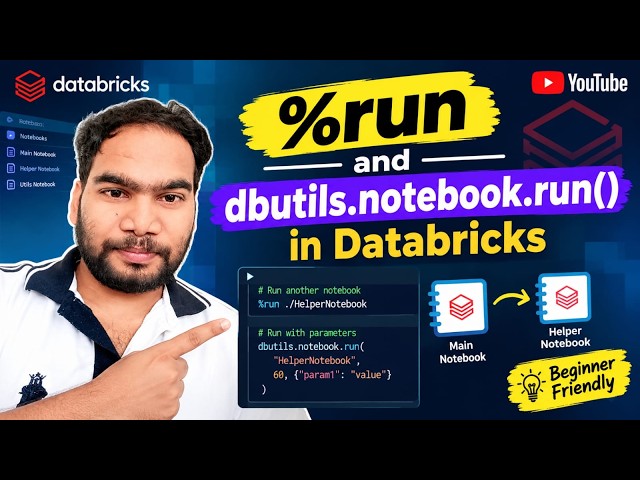 %run command | dbutlis.notebook.run command | Databricks %run vs dbutils.notebook.run |